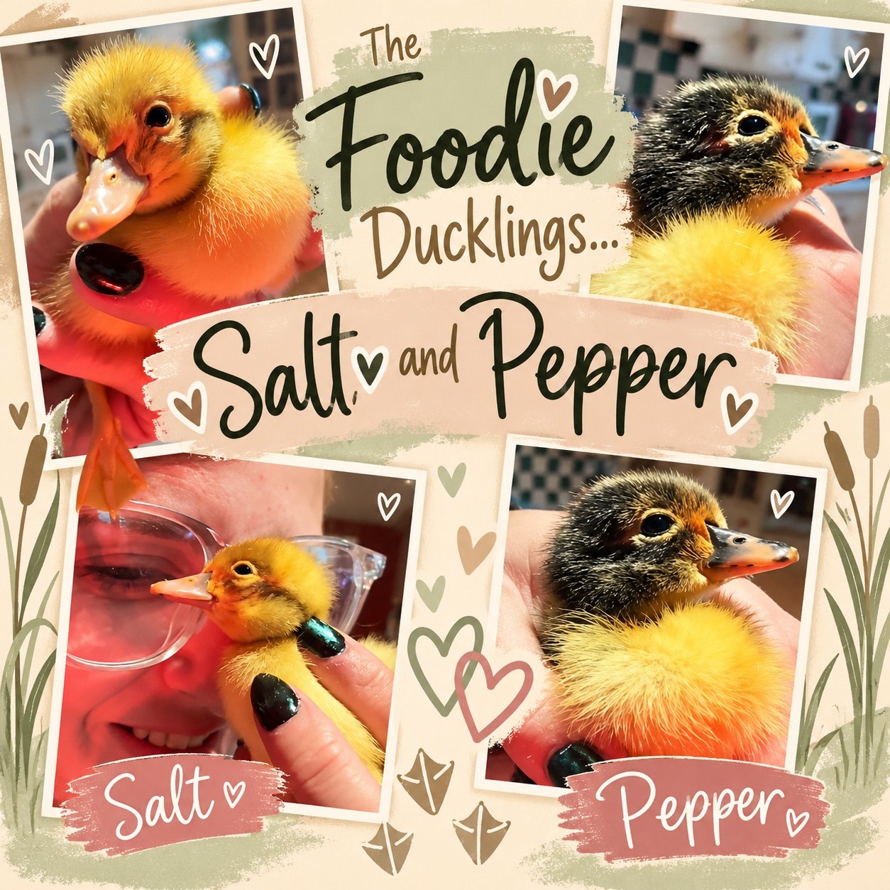 Original Foodie Ducklings poster featuring Salt and Pepper