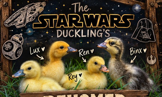 Star Wars hatch ducklings